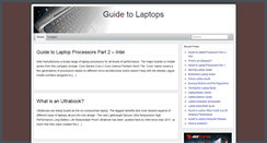 Desktop Screenshot of guide-to-laptops.com